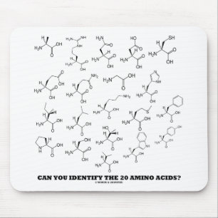 Can You Identify The 20 Amino Acids? (Chemistry) Mouse Pad