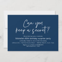 Can You Keep A Secret, Surprise Birthday Party