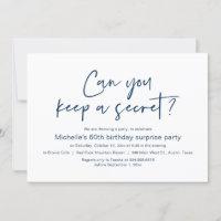 Can You Keep A Secret, Surprise Birthday Party