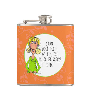Can you put wine in a flask? hip flask