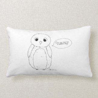 Can you read me a bedtime story? owl pillow. lumbar cushion