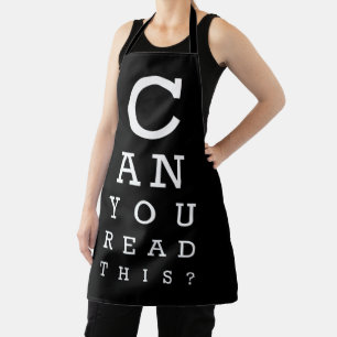 Can you read this? apron