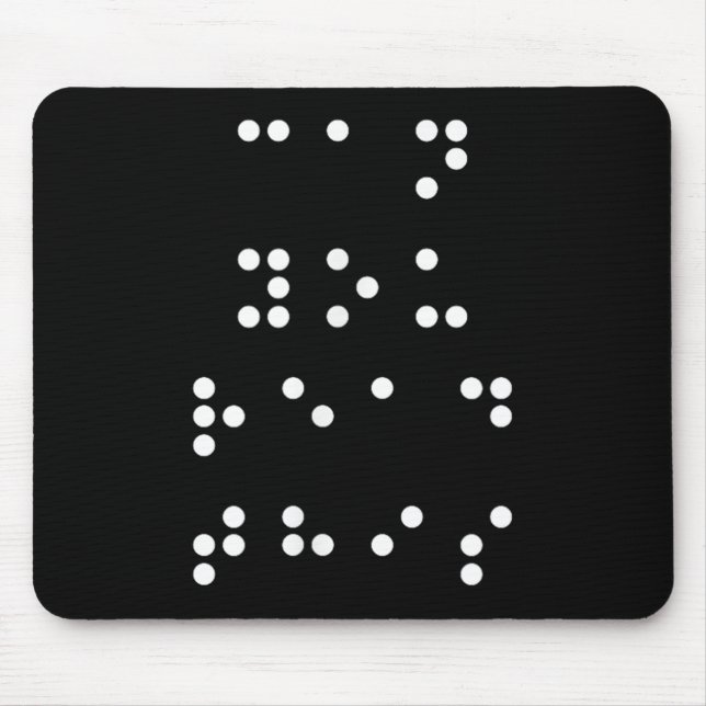 Can You Read This Braille Blind Read Write Teacher Mouse Pad (Front)