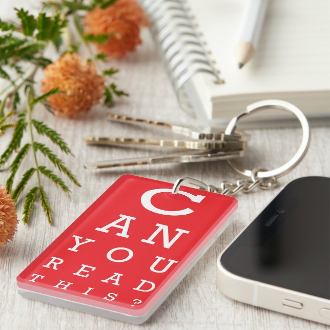 Can you read this? key ring (Front Right)