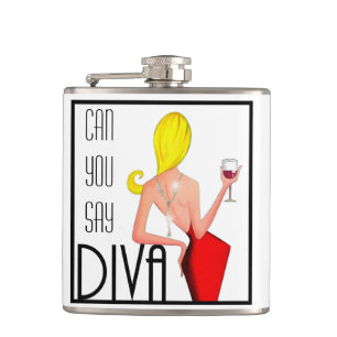Can You Say DIVA? Hip Flask
