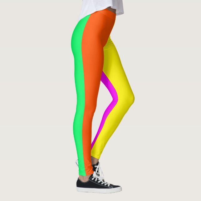 Can You See Me Now? Neon Running Jogging Leggings (Right)