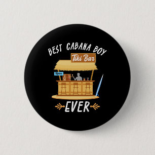 Cana Boy Tiki R Beach Limbo Surfing Rtender Server 6 Cm Round Badge