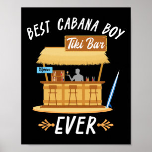 Cana Boy Tiki R Beach Limbo Surfing Rtender Server Poster