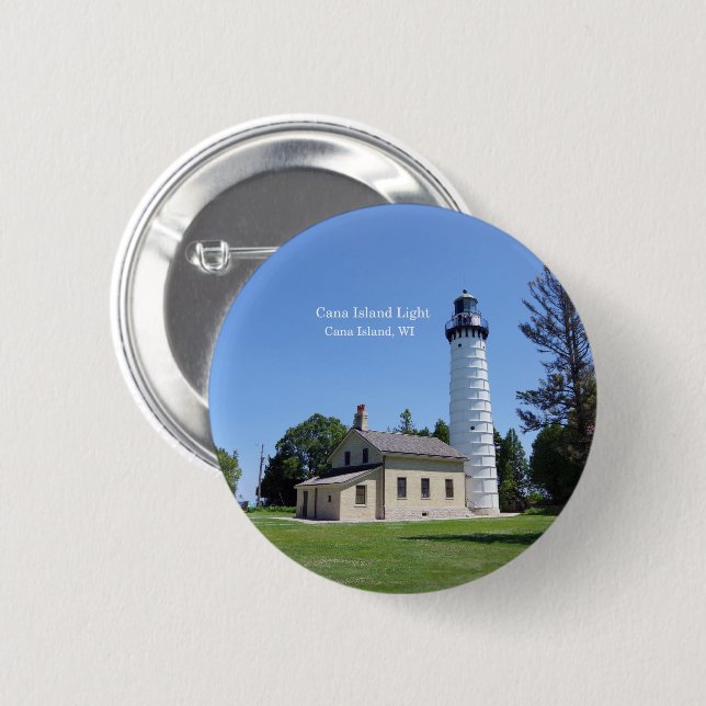 Cana Island Light button (Front & Back)