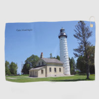 Cana Island Light golf towel
