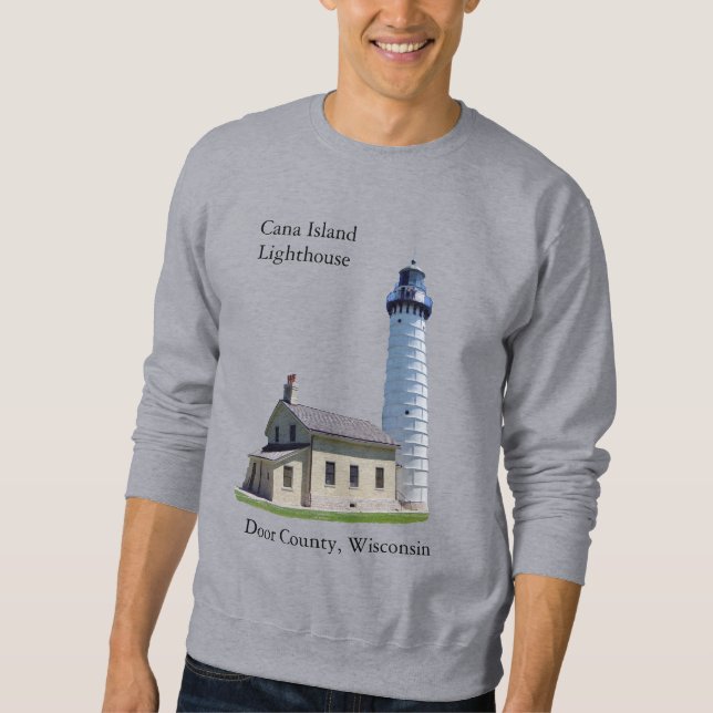 Cana Island Lighthouse shirt black lettering (Front)