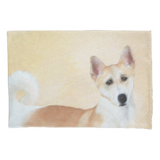 Canaan Dog Painting - Cute Original Dog Art Pillowcase