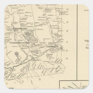Canaan, Grafton Co Square Sticker