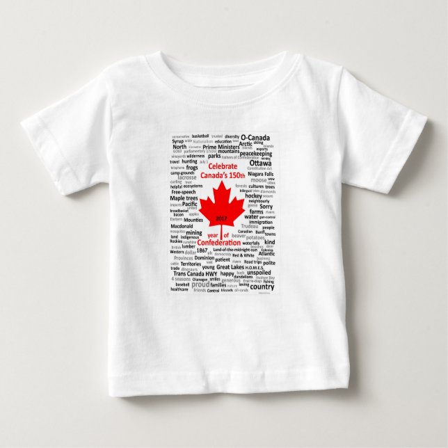 Canada150 Baby Romper T-Shirt (Front)