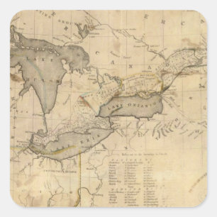 Canada 10 square sticker