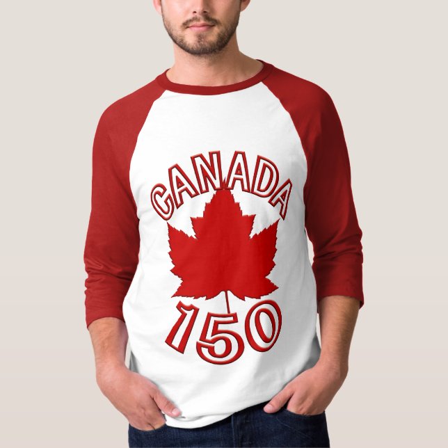 Canada 150 Baseball Jersey Canada 150 Shirts (Front)