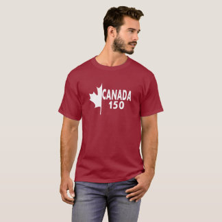 Canada 150 T-shirt (white on red)