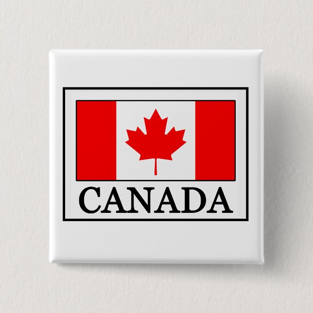 Canada 15 Cm Square Badge (Front)