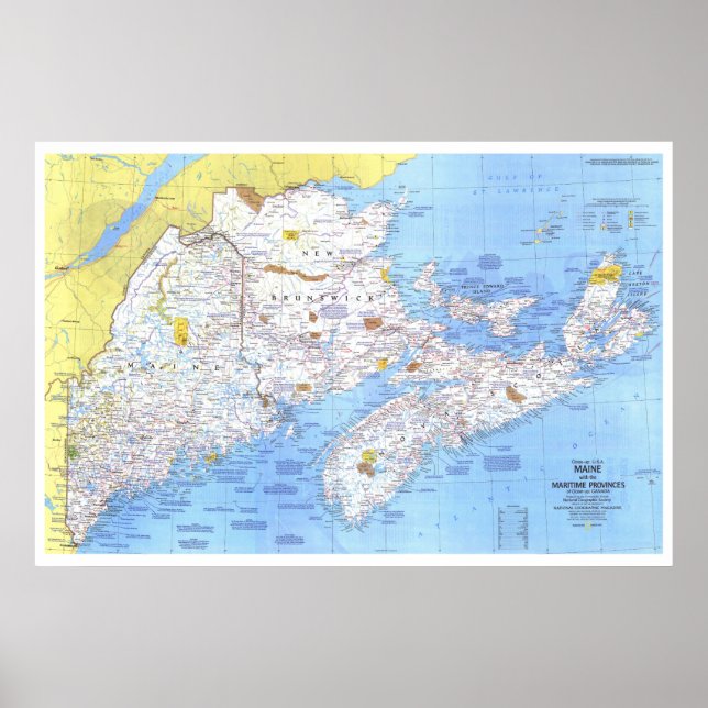 " Canada: 1975 Maine with the Maritime Provinces Poster (Front)