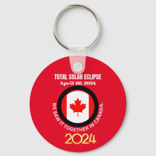 Canada 2024 TOTAL SOLAR ECLIPSE 04.08.2024  Key Ring