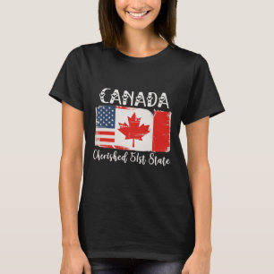 Canada 51st State Trump Canada U.s State Funny 1 T-Shirt