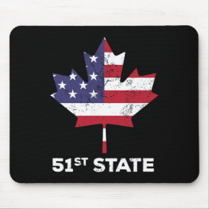 Canada 51st State United States Funny President Qu Mouse Pad