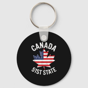 Canada 51st State Usa Flag Canada 51st State Vinta Key Ring