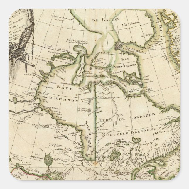 Canada 5 square sticker (Front)