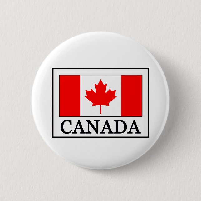 Canada 6 Cm Round Badge (Front)