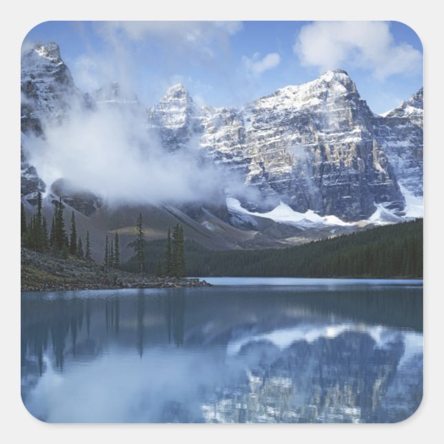 Canada, Alberta, Banff National Park, Lake Square Sticker (Front)