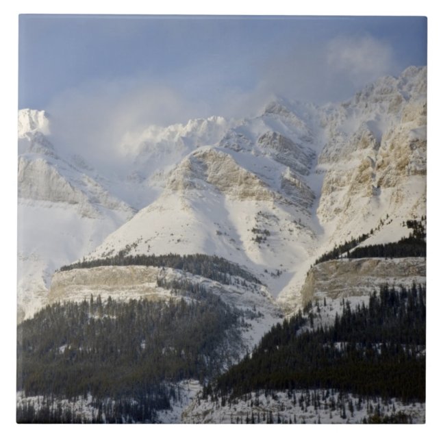 Canada, Alberta, Banff National Park. View of Ceramic Tile (Front)