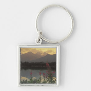 Canada, Alberta, Banff. Sunrise scenic of Key Ring