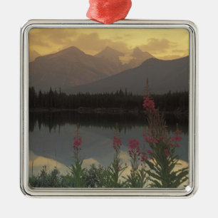 Canada, Alberta, Banff. Sunrise scenic of Metal Ornament