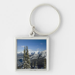 Canada, Alberta, Banff. Views of the Bow Valley Key Ring