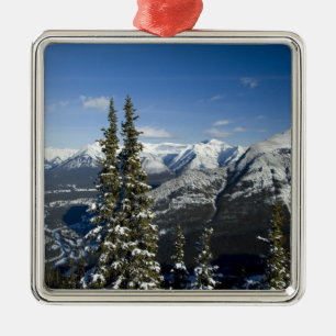 Canada, Alberta, Banff. Views of the Bow Valley Metal Tree Decoration