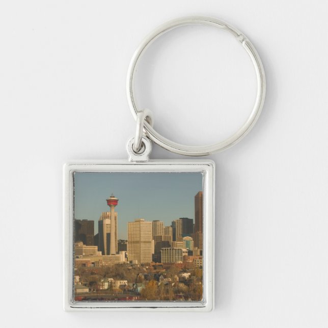 Canada, Alberta, Calgary: City Skyline from 2 Key Ring (Front)