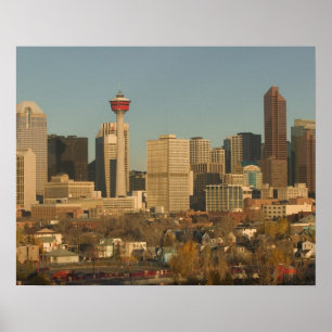 Canada, Alberta, Calgary: City Skyline from 2 Poster
