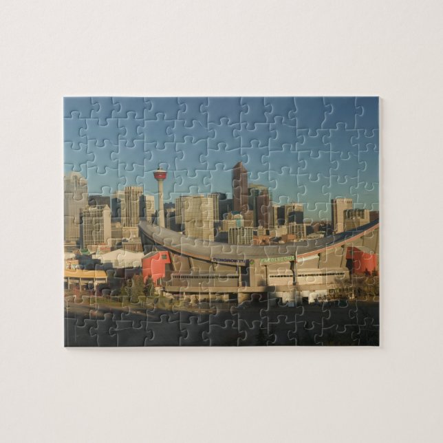 Canada, Alberta, Calgary: City Skyline from 3 Jigsaw Puzzle (Horizontal)