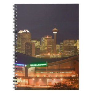 Canada, Alberta, Calgary: City Skyline from Notebook