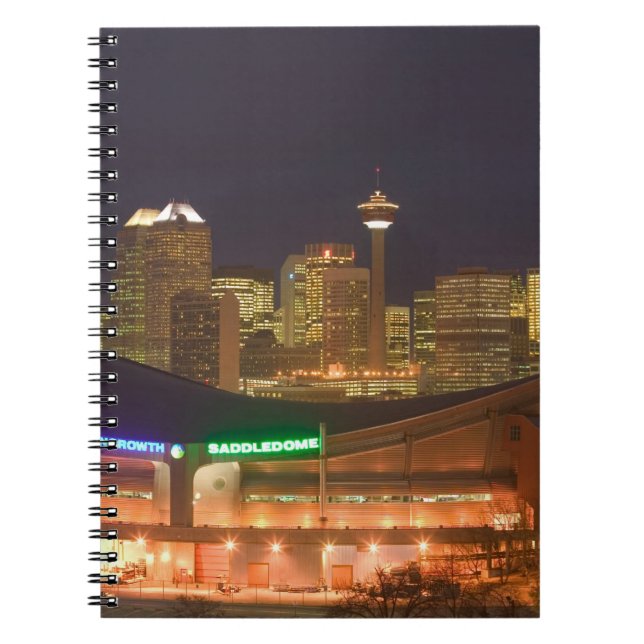 Canada, Alberta, Calgary: City Skyline from Notebook (Front)