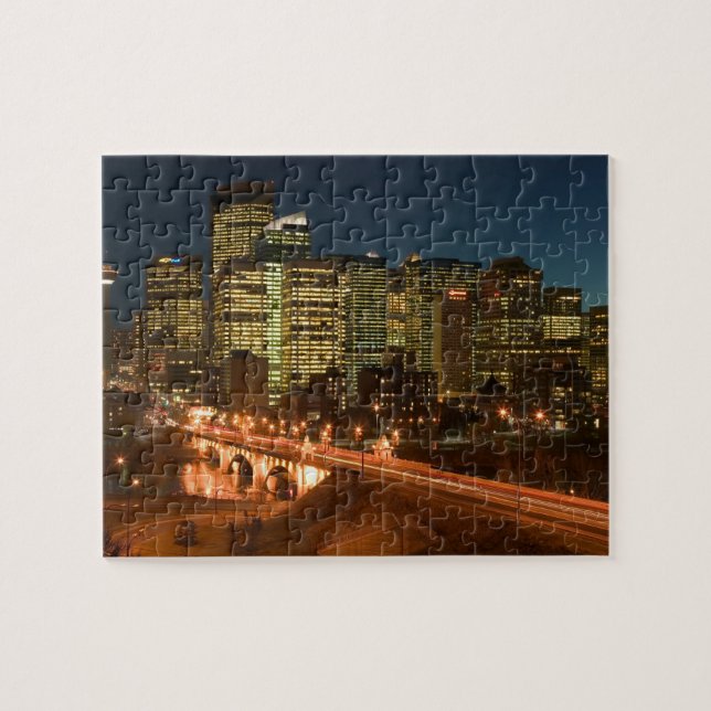Canada, Alberta, Calgary: Downtown Calgary, Jigsaw Puzzle (Horizontal)