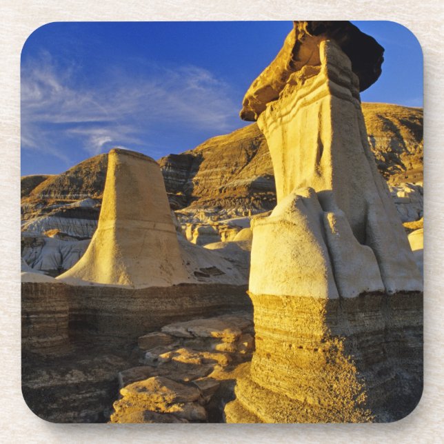 Canada, Alberta, Drumheller. Hoodoos. Coaster (Front)