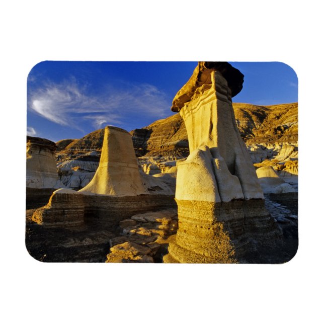 Canada, Alberta, Drumheller. Hoodoos. Magnet (Horizontal)