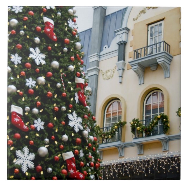 Canada, Alberta, Edmonton. West Edmonton Mall. Ceramic Tile (Front)