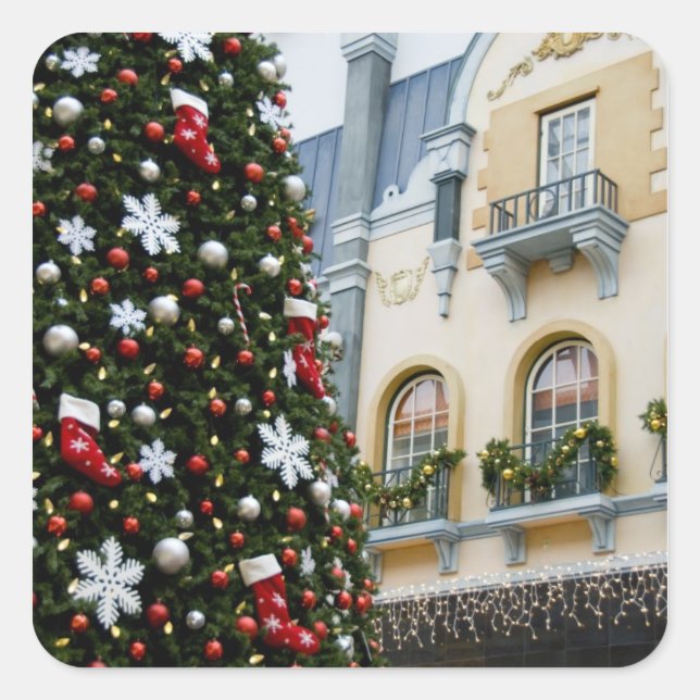 Canada, Alberta, Edmonton. West Edmonton Mall. Square Sticker (Front)