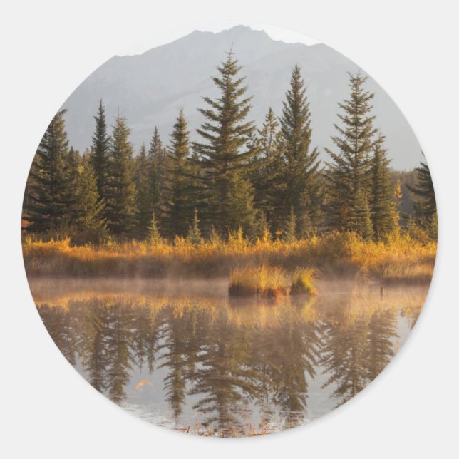 Canada, Alberta, Jasper National Park Classic Round Sticker (Front)