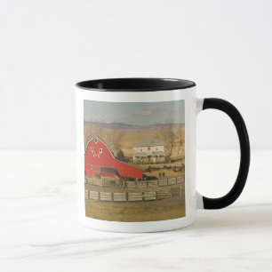 Canada, Alberta, Pincher Creek: Red Barn & Ranch Mug