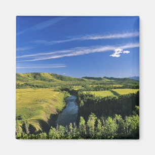 Canada, Alberta, The Highwood River Along the Magnet