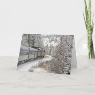 Canada, Alberta. VIA Rail Snow Train Between Card