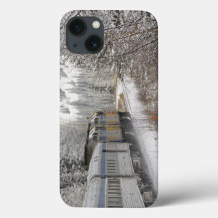 Canada, Alberta. VIA Rail Snow Train between iPhone 13 Case